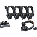 Hollyland HL-SOLIDCOM SE-5S VERSION GLOBALE Système d'interphone à réduction de bruit mono-auriculaire pour 5 personnes (2,4 GHz)