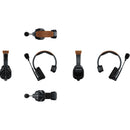 Hollyland HL-SOLIDCOM SE-5S VERSION GLOBALE Système d'interphone à réduction de bruit mono-auriculaire pour 5 personnes (2,4 GHz)