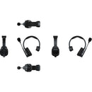 Hollyland HL-SOLIDCOM SE-5S VERSION GLOBALE Système d'interphone à réduction de bruit mono-auriculaire pour 5 personnes (2,4 GHz)