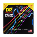 Cordes DR Handmade Strings NMCE-2/10 Neon pour guitare électrique, tirant moyen (lot de 2) - 10-46