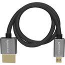 Kondor Blue KB-MC-FHDMI-16-BK High-Speed Micro-HDMI to HDMI Cable (Raven Black) - 16in