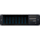 Rack Black Lion Audio PBR8-500 série 500 à 8 emplacements avec alimentation et baie de brassage TT intégrée