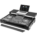 Odyssey FZGSXDJAZWBL Flight Case for AlphaTheta XDJ-AZ with Glide-Style Platform and Roller Wheels (Black)