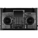 Odyssey FZGSXDJAZWBL Flight Case for AlphaTheta XDJ-AZ with Glide-Style Platform and Roller Wheels (Black)