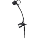 Audio-Technica ATM355VFCT4 Clip-On Cardioid Condenser Instrument Microphone for Wireless Shure TA4F Connector
