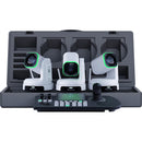 BirdDog X1UBUNDLE-W Pack de 3 caméras PTZ X1 Ultra et contrôleur PTZ KBD (Blanc)