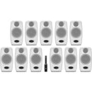 IK Multimedia iLoud Micro Monitor Pro Immersive Bundle (White, 11 Speakers)