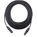 Câble microphone de qualité professionnelle On-Stage OSPRO-MC-50, XLR mâle vers XLR femelle - 15 m
