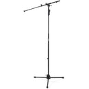 On-Stage MS7550-CB One Handed Tripod Microphone Stand with Telescoping Boom