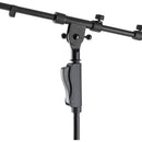 On-Stage MS7550-CB One Handed Tripod Microphone Stand with Telescoping Boom