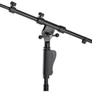 On-Stage MS7550-CB One Handed Tripod Microphone Stand with Telescoping Boom