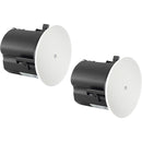 JBL CONTROL 424C/T Passive 2-Way Coaxial Ceiling-Mounted Loudspeaker (Pair) - 4in