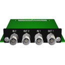 Appsys ProAudio AUX-MADI-COAX-DUAL 64x64-Channel MADI Dual Link Coaxial Extension Card for Flexiverter Dante/SRC