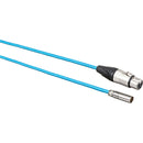 Kondor Blue KB-MINIXLR3F Mini-XLR Male To XLR Female Audio Cable (Blue) - 3ft