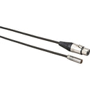 Kondor Blue KB-MXLR-16-BK Mini-XLR Male to XLR Female Audio Cable (Black) - 16in