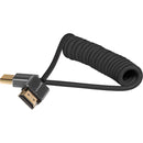 Kondor Blue KB-FHDMI-12-BK Coiled High-Speed HDMI 2.0 Braided Cable (Raven Black) - 12in To 24in