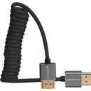 Kondor Blue KB-FHDMI-12-BK Coiled High-Speed HDMI 2.0 Braided Cable (Raven Black) - 12in To 24in