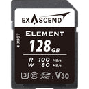 Exascend EX128GSDA1 Element UHS-I SDXC Memory Card - 128GB