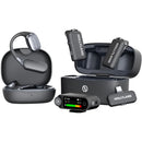 Hollyland LARK MAX 2 ULTIMATE COMBO 2-Person Wireless Microphone System for Cameras and Mobile Devices (Space Gray) - 2.4 GHz