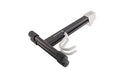 K&M 17540 Support de guitare électrique pliable avec largeur réglable (noir)