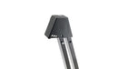 K&M 17540 Support de guitare électrique pliable avec largeur réglable (noir)