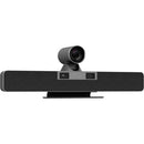 Caméra tout-en-un à double objectif 4K DVDO C6DL-1-G avec zoom optique 12x et suivi automatique par IA (Gris)