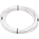 RF Venue WRG8X100 Coaxial Cable With BNC Male Connectors 100' (White)