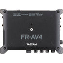 Enregistreur de terrain 4 canaux 32 bits à virgule flottante Tascam FR-AV4 avec mélangeur, timecode et synchronisation HDMI