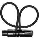 Kondor Blue KB-MXLRF16-BK Straight Low-Profile Right-Angle XLR Cable (Black) - 16in