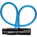 Câble XLR coudé droit Kondor Blue KB-MXLRF8 (bleu) - 20 cm