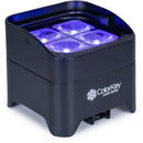 ColorKey MOBILEPAR MINI HEX 4 MKII Wireless Battery-Powered RGBAW+UV LED Fixture Bundle With Carrying Case (4-Pack)