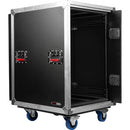 Rack Gator G-EXPO-16USLRK 16U Slam avec couvercles coulissants escamotables