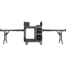 Gator GTOUR-MIXER-12U-2D2T Mixer Flight Case With 2 Drawers & 2 Side Tables
