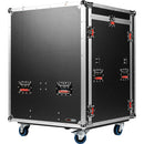 Gator GTOUR-MIXER-12U-2D2T Mixer Flight Case With 2 Drawers & 2 Side Tables