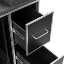 Gator GTOUR-MIXER-12U-2D2T Mixer Flight Case With 2 Drawers & 2 Side Tables