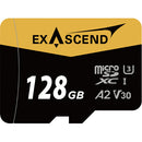 Carte mémoire microSDXC Exascend EX128GUSDU1-AD 128 Go Catalyst UHS-I avec adaptateur SD