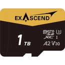 Exascend EX1TUSDU1-AD 1TB Catalyst UHS-I MicroSDXC Memory Card With SD Adapter