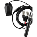 Microphone de surface statique cardioïde stéréo MS à pince Audio-Technica BP350ST-UB