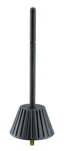 Cheville pour flûte à bec soprano/piccolo K&amp;M 17782-BLACK (noire) - Filetage M5