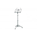 K&M 107 stand de musique stable supplémentaire avec jambes pliables contre le contrebande (noir)
