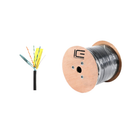 Ice Cable CAT5E/P/SHIELDED/BLK Cat5e Plenum Shielded Cable - 1000ft Spool (Black)