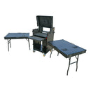 ProX XZF-AVPRO 12U4U BLK Boîtier de station de travail pour studio d'enregistrement en streaming avec haut 4U et bas 12U (noir)