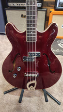 Guild STARFIRE I Left-Handed Hollow Body Electric Bass Guitar (Cherry Red) (USED
