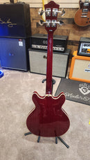 Guild STARFIRE I Left-Handed Hollow Body Electric Bass Guitar (Cherry Red) (USED