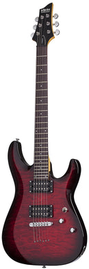 Guitare électrique Schecter C-6 PLUS (Transparent Cherry Burst)