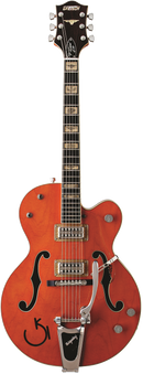 Guitare électrique hollow body Gretsch Guitars G6120RHH NASHVILLE Reverend Horton Heat Signature (Orange Stain Lacquer)