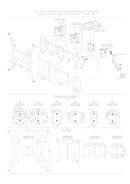 K&M 24471 Wall Mount Speaker Bracket w/30° Tilt (White)