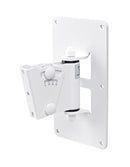 K&M 24481 Wall Mount Speaker Bracket w/30° Tilt (White)