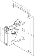 K&M 24481 Wall Mount Speaker Bracket w/30° Tilt (White)