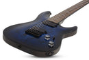 Schecter OMEN ELITE-7 7-String Electric Guitar (See Thru Blue Burst)